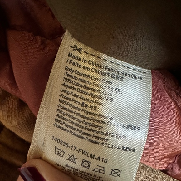 Like New Maison Scotch Side Tie Layered Parka - Size L - Picture 9 of 10